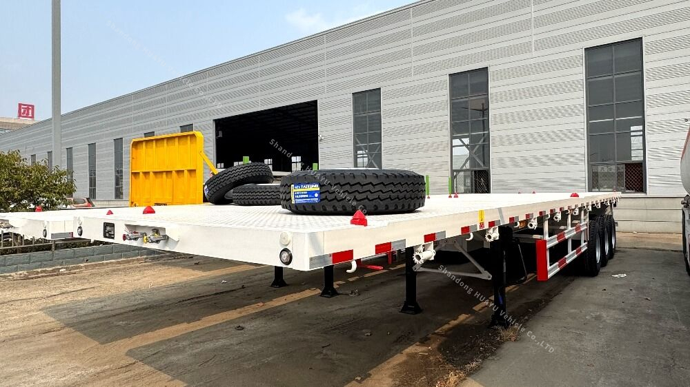 Factory de semi-remorque à plat 13m