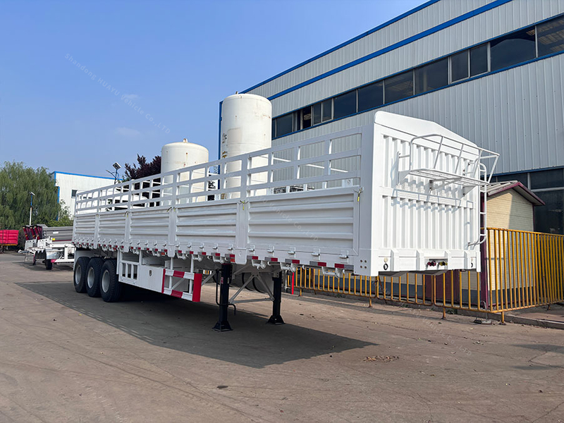 3 essieu 12,5 m à 60 tonnes semi-remorque de clôture